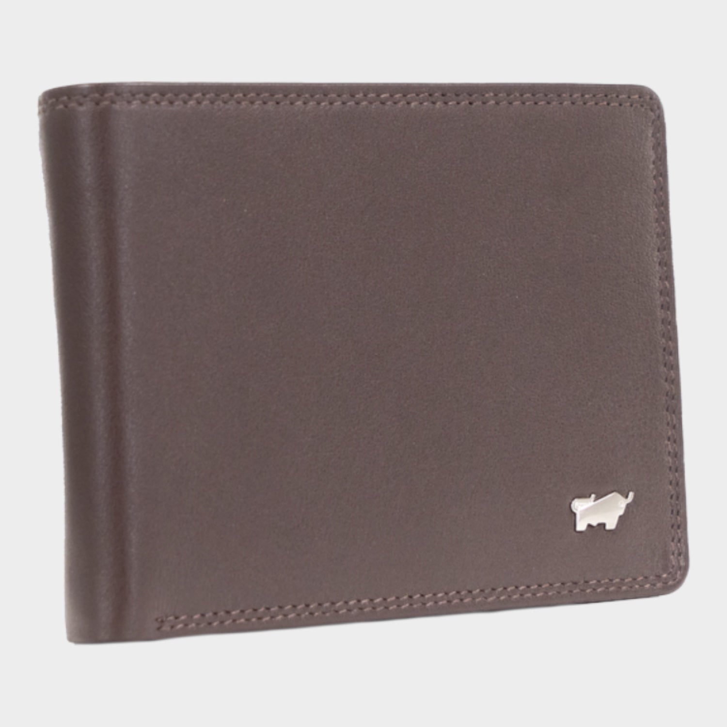 Schrägansicht GOLF RFID Geldbörse 8CS braun