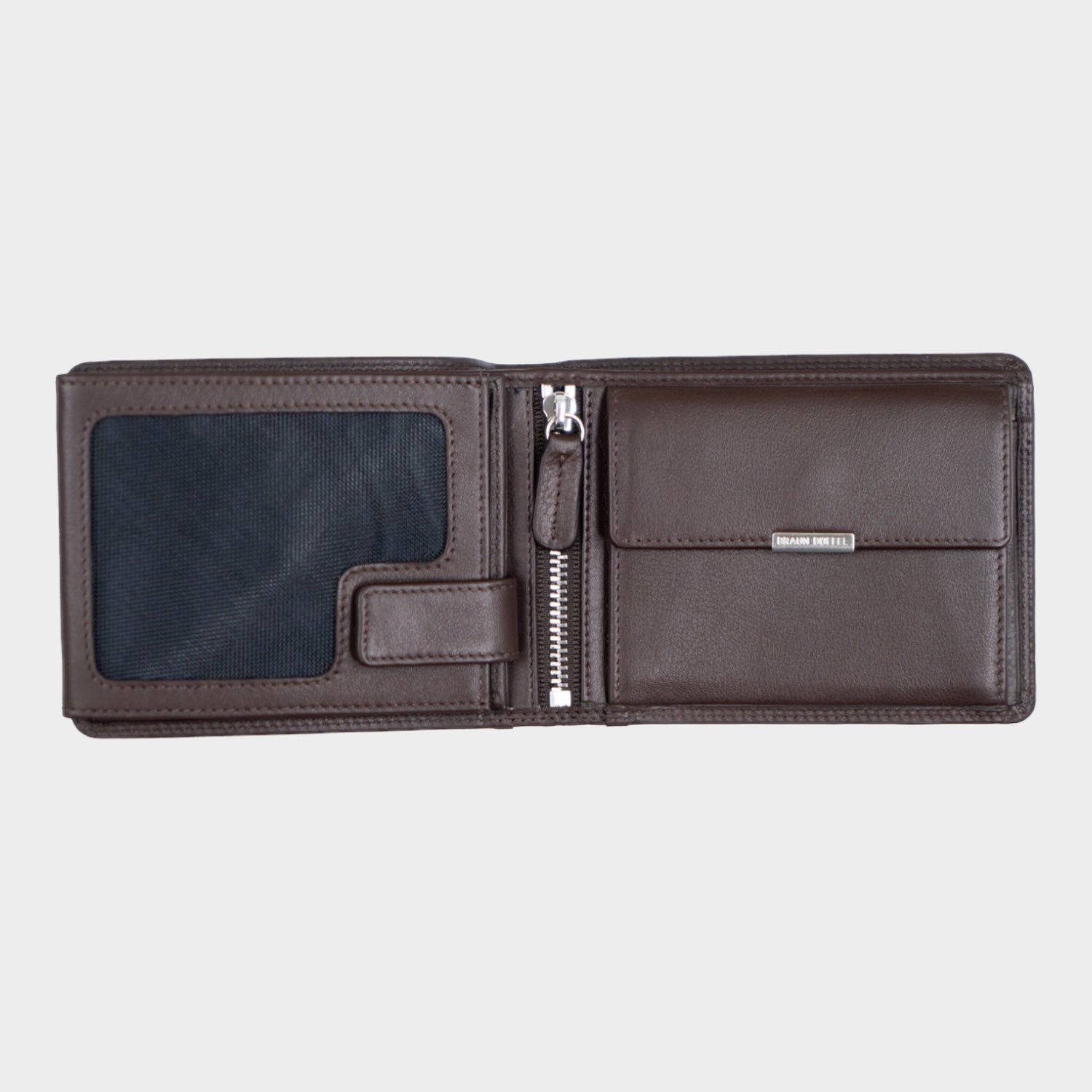 Innenansicht GOLF RFID Geldbörse 8CS + Loop braun