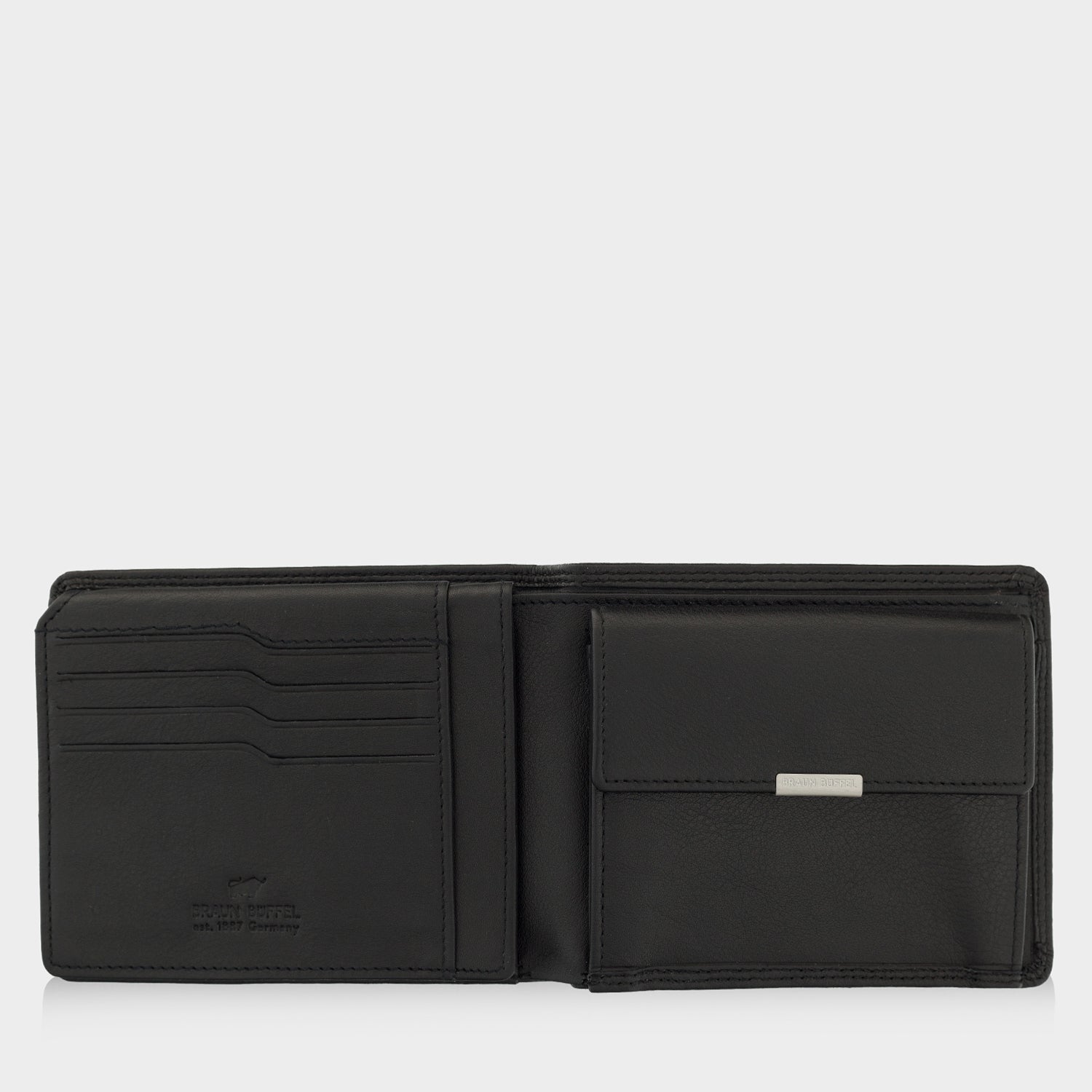 Innenansicht GOLF RFID Geldbörse 8CS schwarz