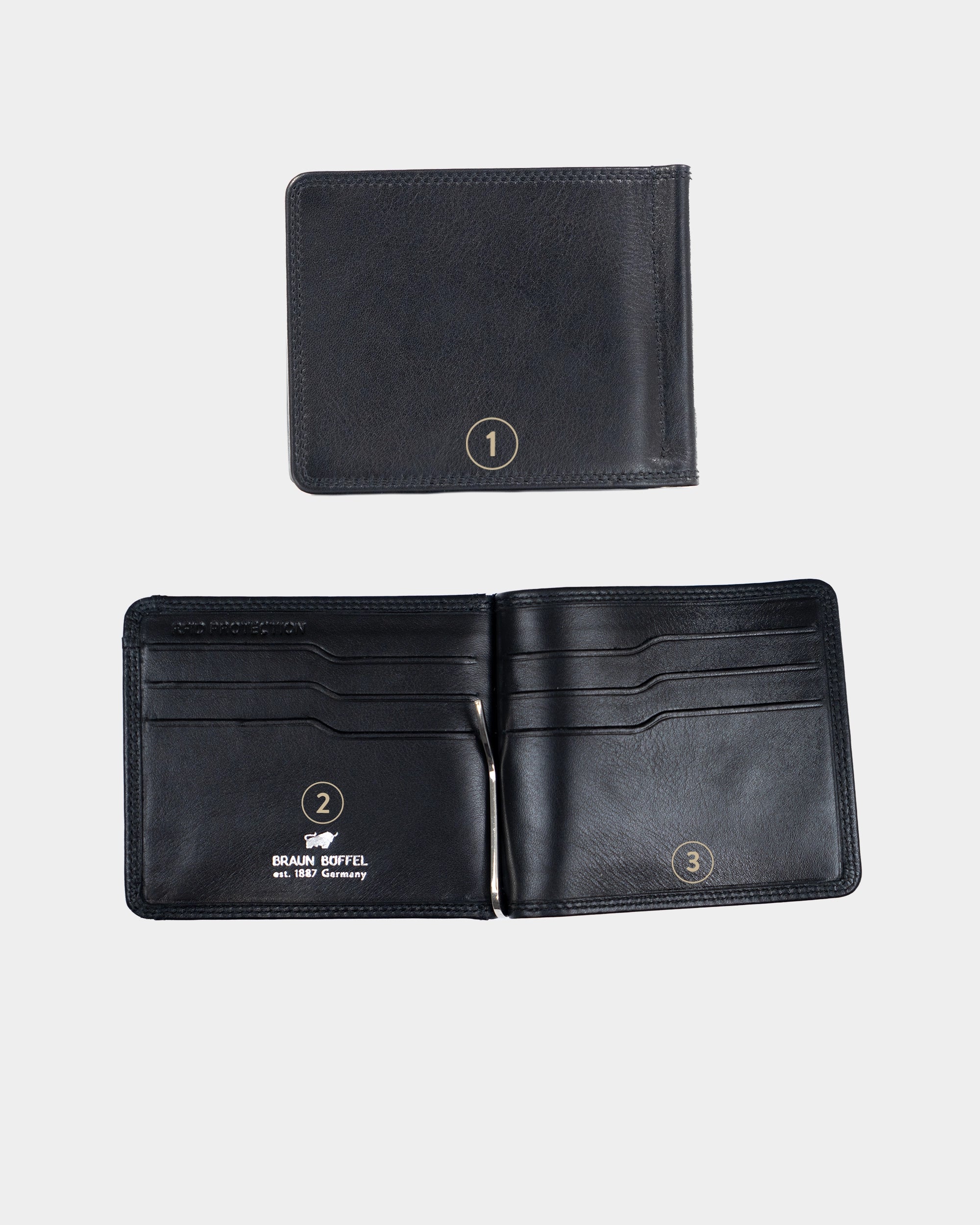 Personalisierungsbild GOLF RFID Dollarclip 6CS schwarz