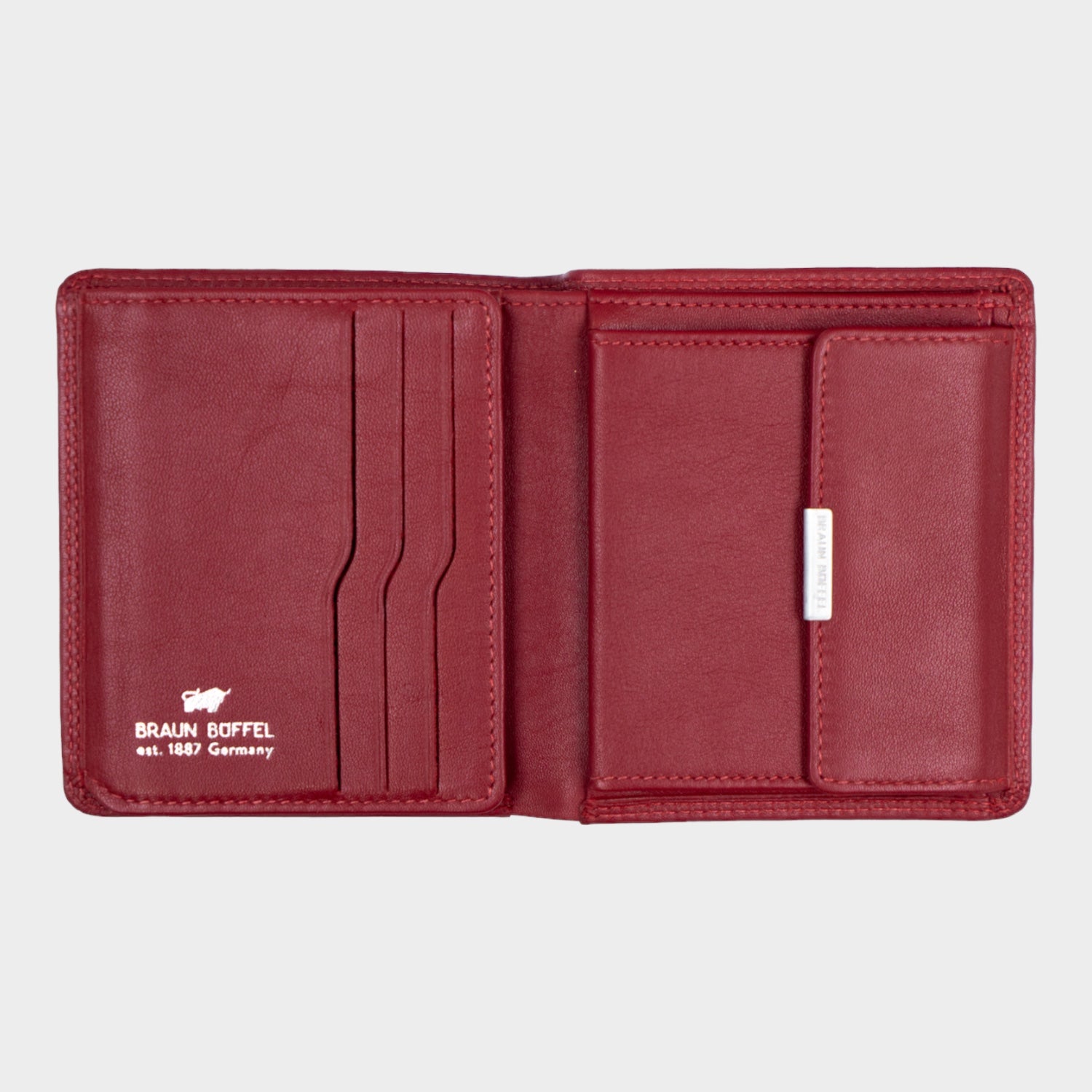 Innenansicht GOLF RFID Geldbörse Carré 6CS rot