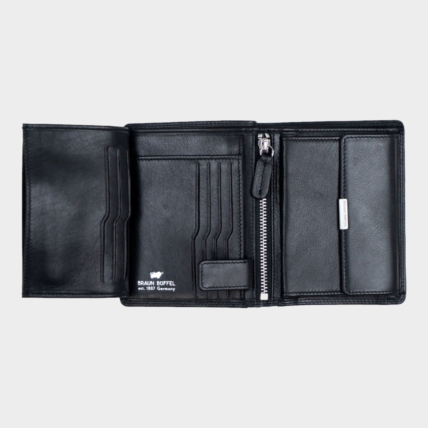 Innenansicht GOLF RFID Geldbörse H 7CS + Loop schwarz