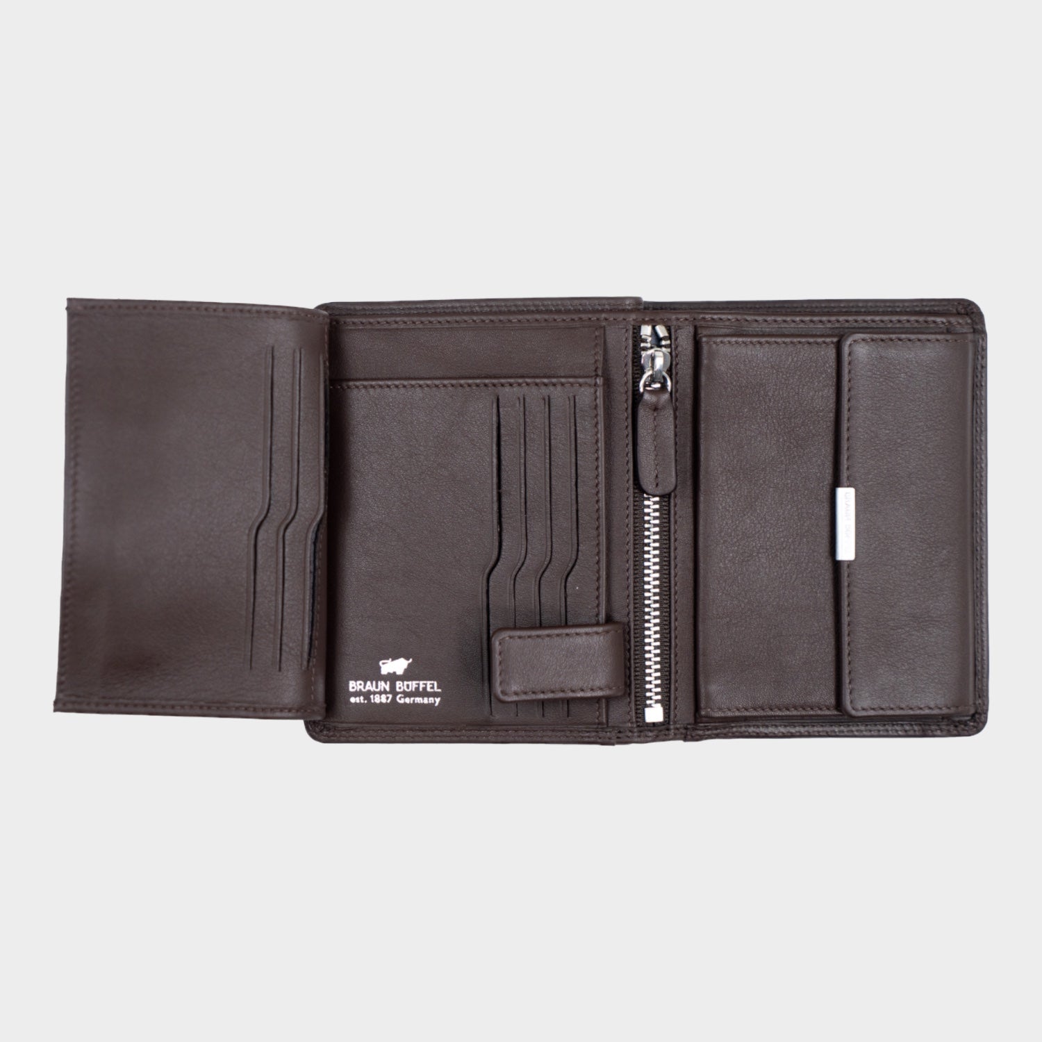 Innenansicht GOLF RFID Geldbörse H 7CS + Loop braun