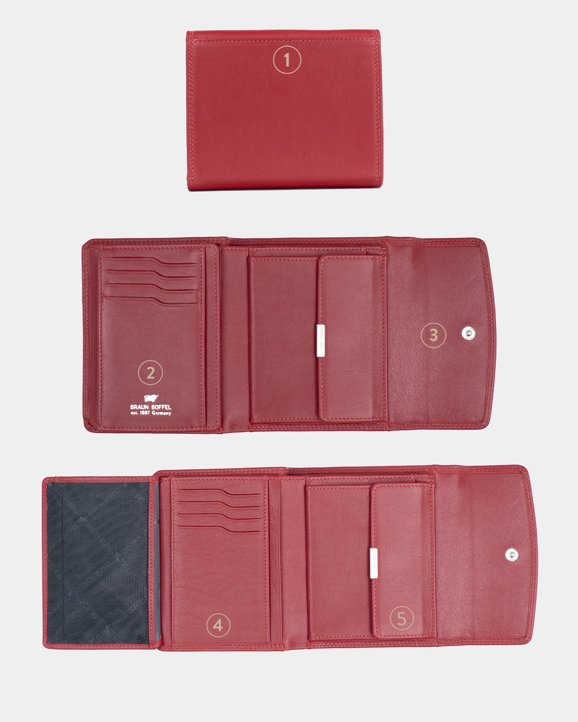 Personalisierungsbild GOLF RFID Geldbörse M 8CS rot