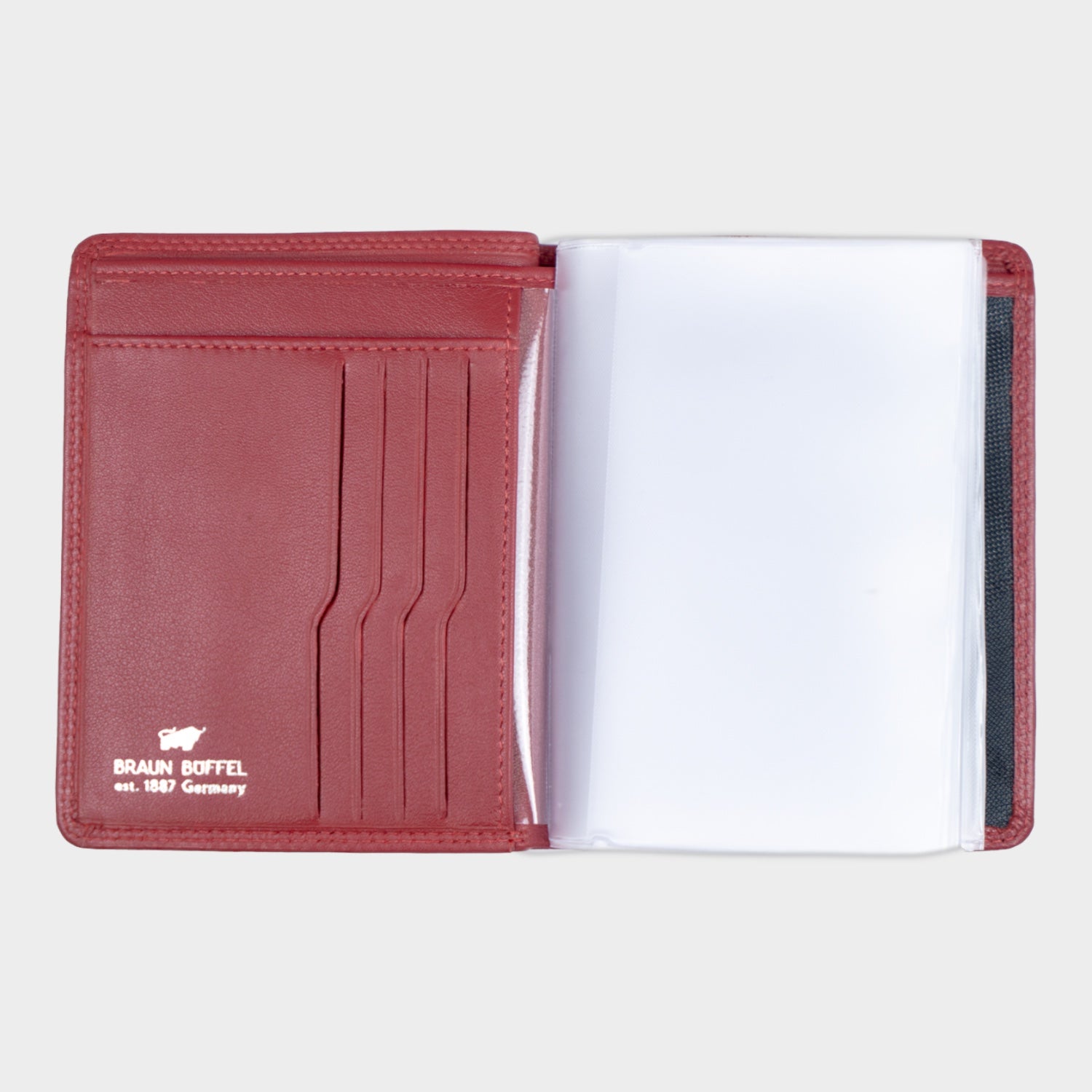 Innenansicht GOLF RFID Ausweisetui 4CS rot