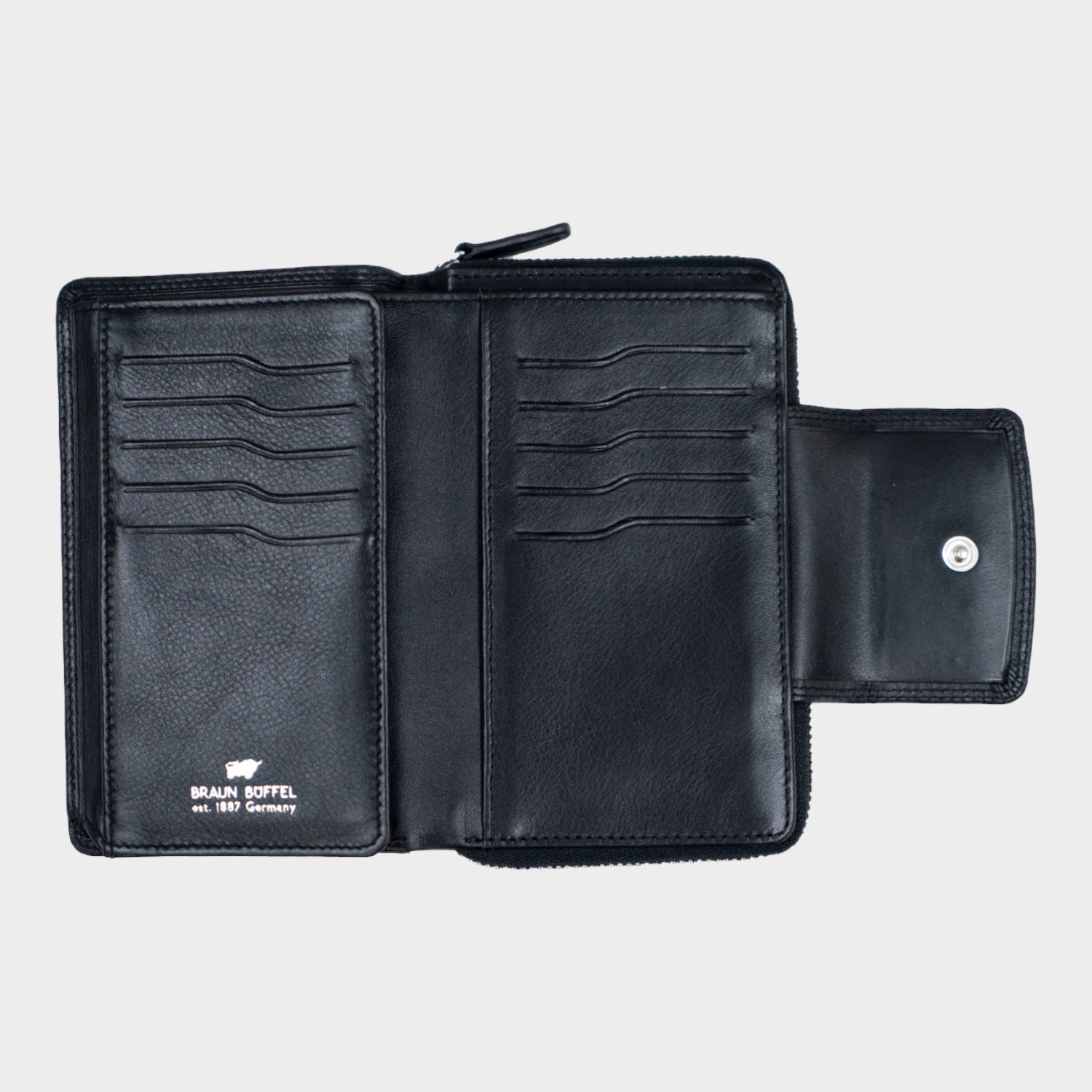 Innenansicht GOLF RFID RV-Geldbörse M 15CS schwarz