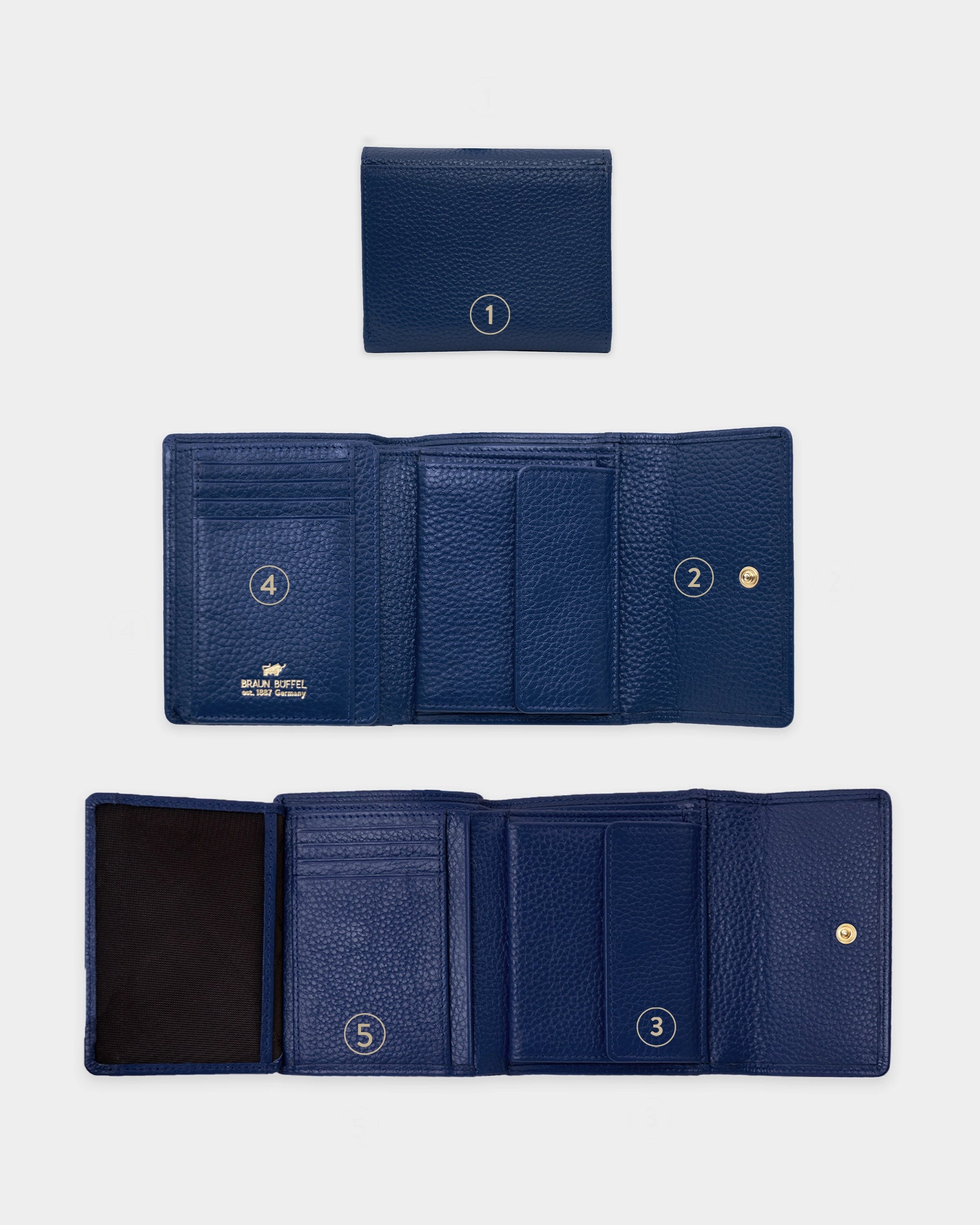 Personalisierungsbild ASTI Geldbörse M 8CS navy