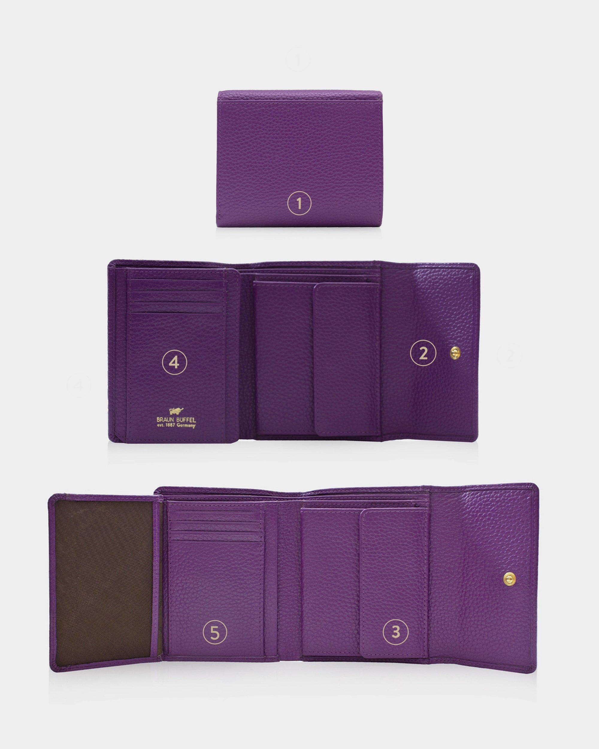 Personalisierungsbild ASTI Geldbörse M 8CS dark violet