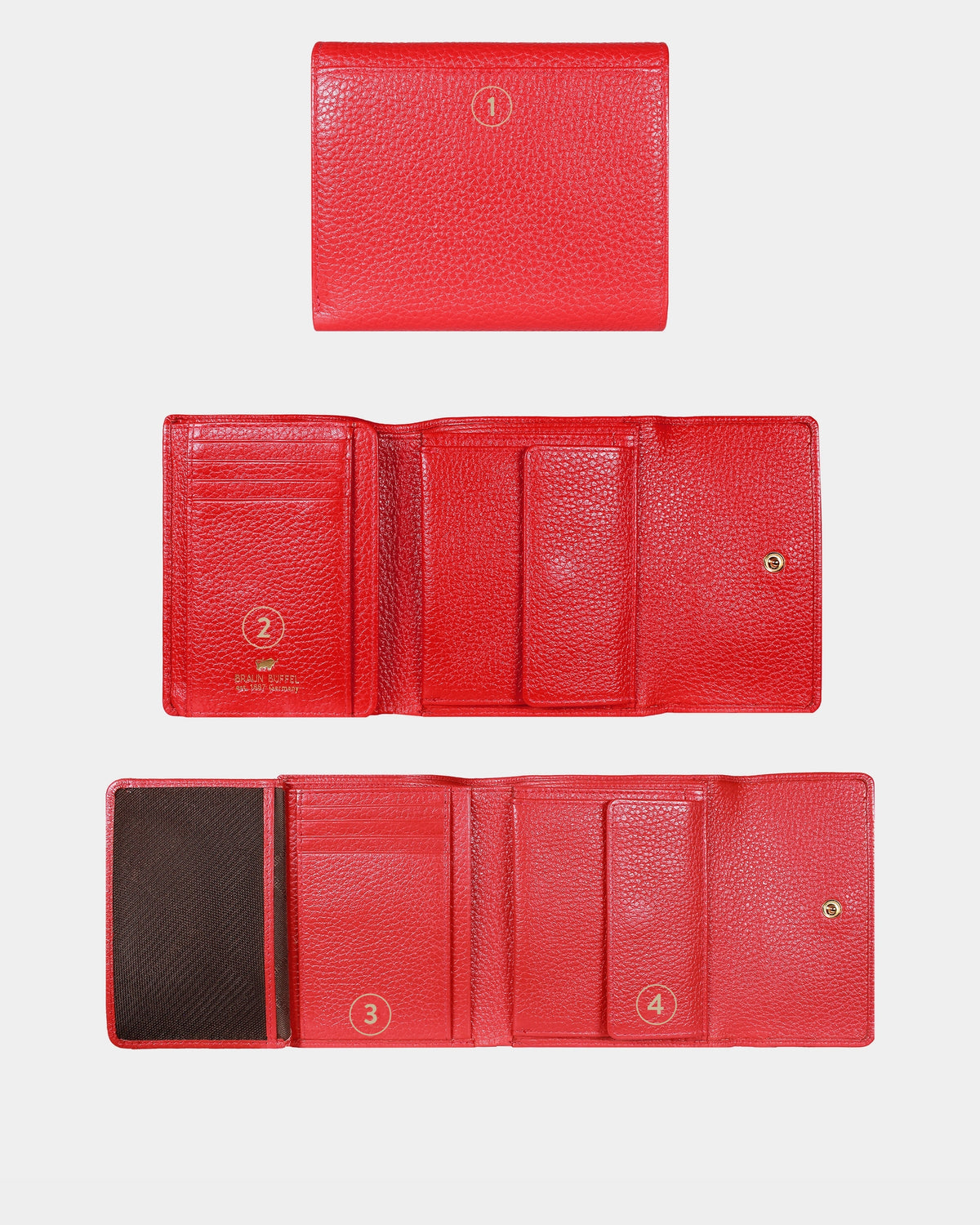 ASTI wallet M 8CS red