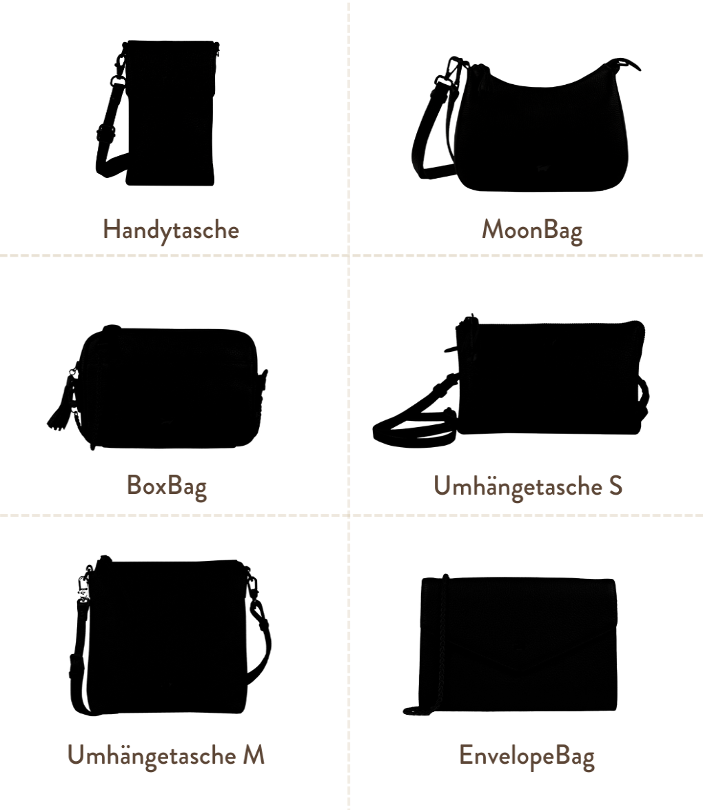 Taschenmodelle im Überblick