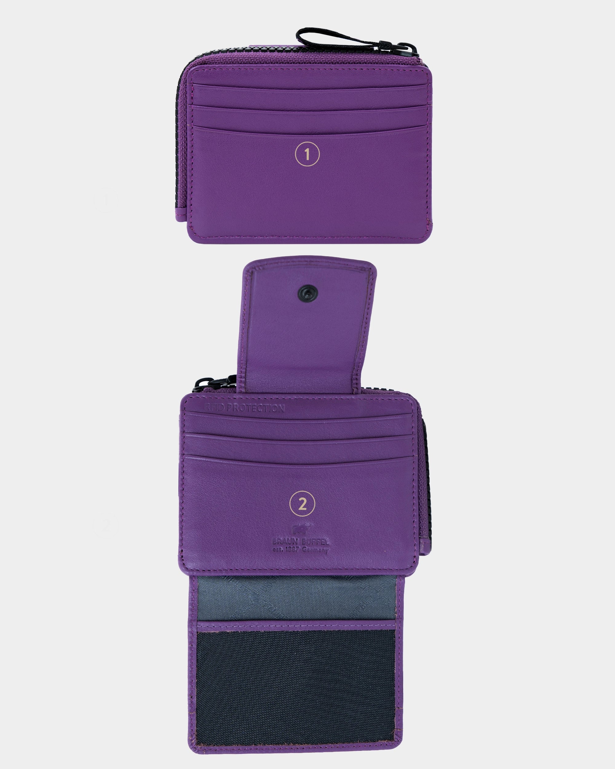 Personalisierungsbild CAPRI RFID Kartenbörse 8CS viola