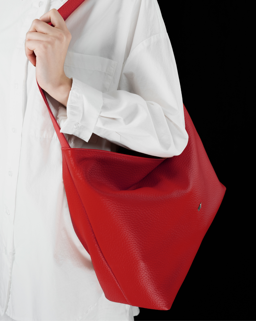 Shoulder Bag L HELENE red