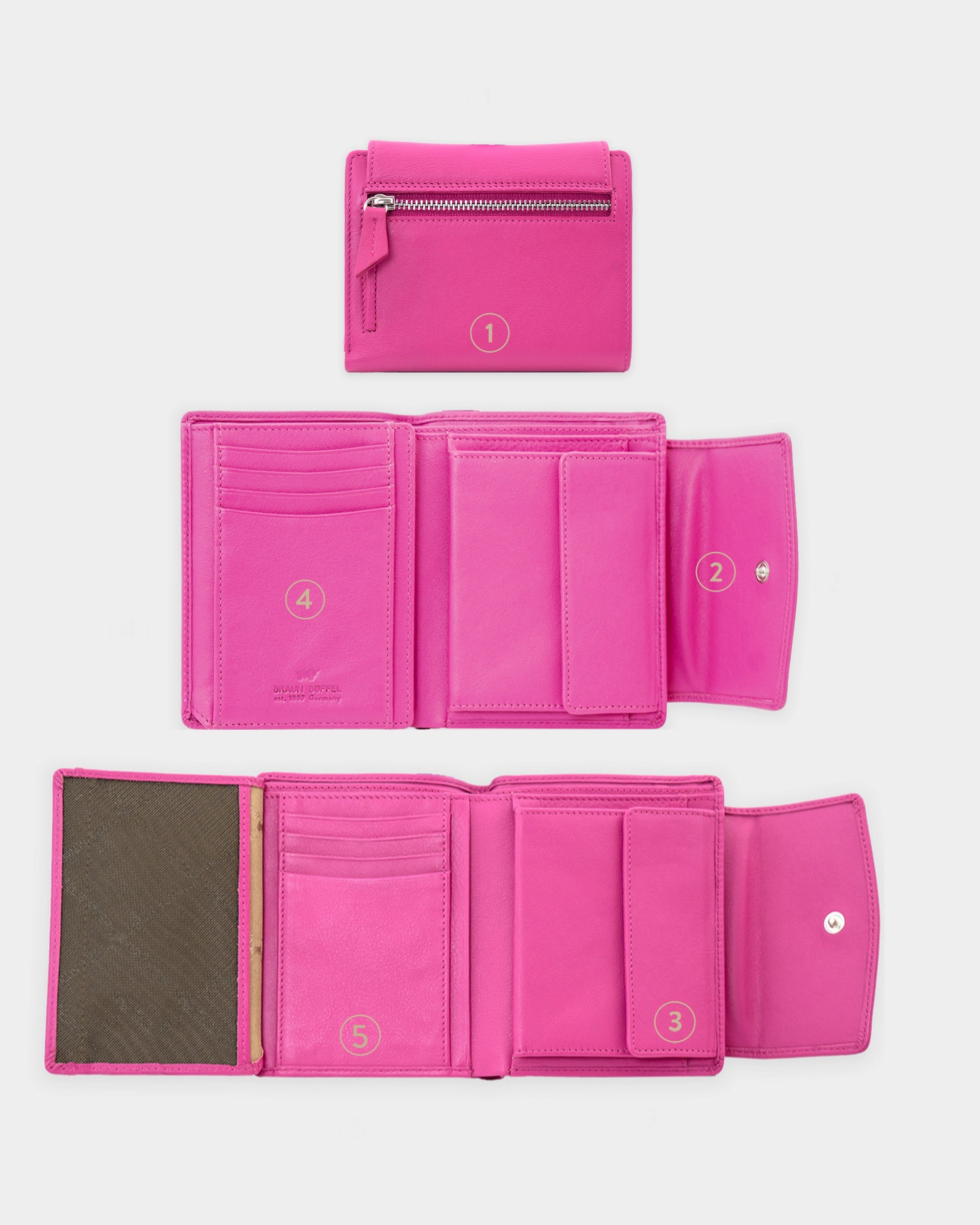 Personalisierungsbild JOY RFID Geldbörse M 8CS pink