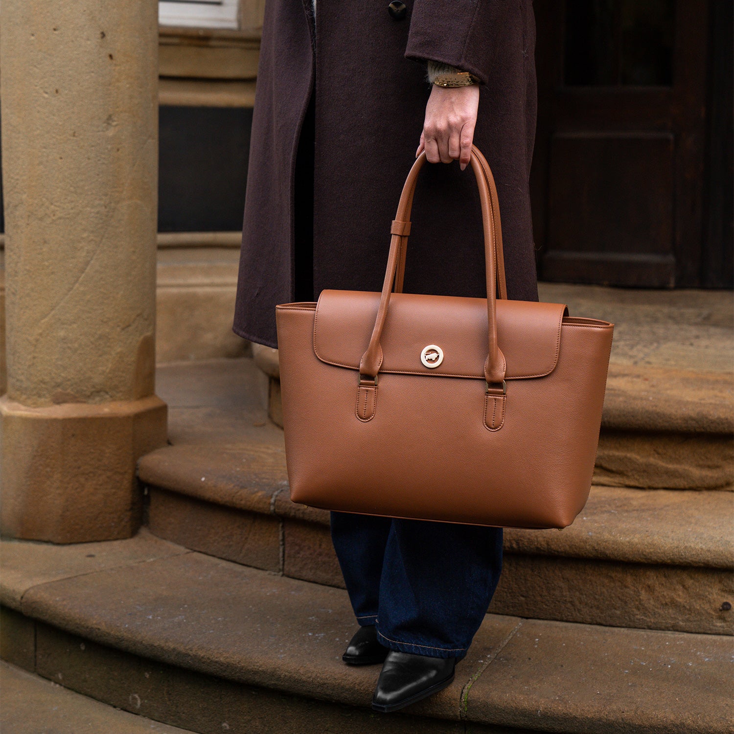 KAROLINE Tote Large saddle