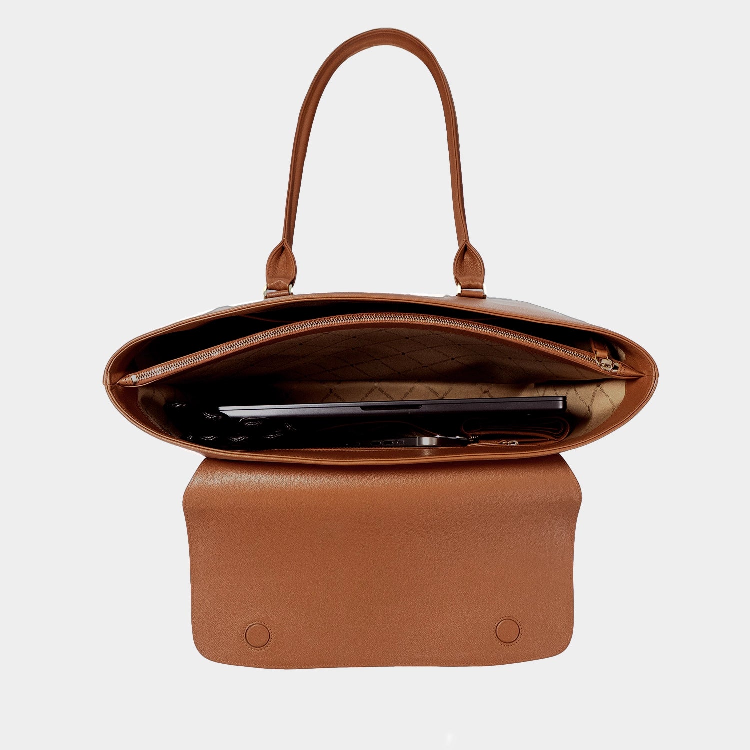 KAROLINE ICONIC Tote Large saddle