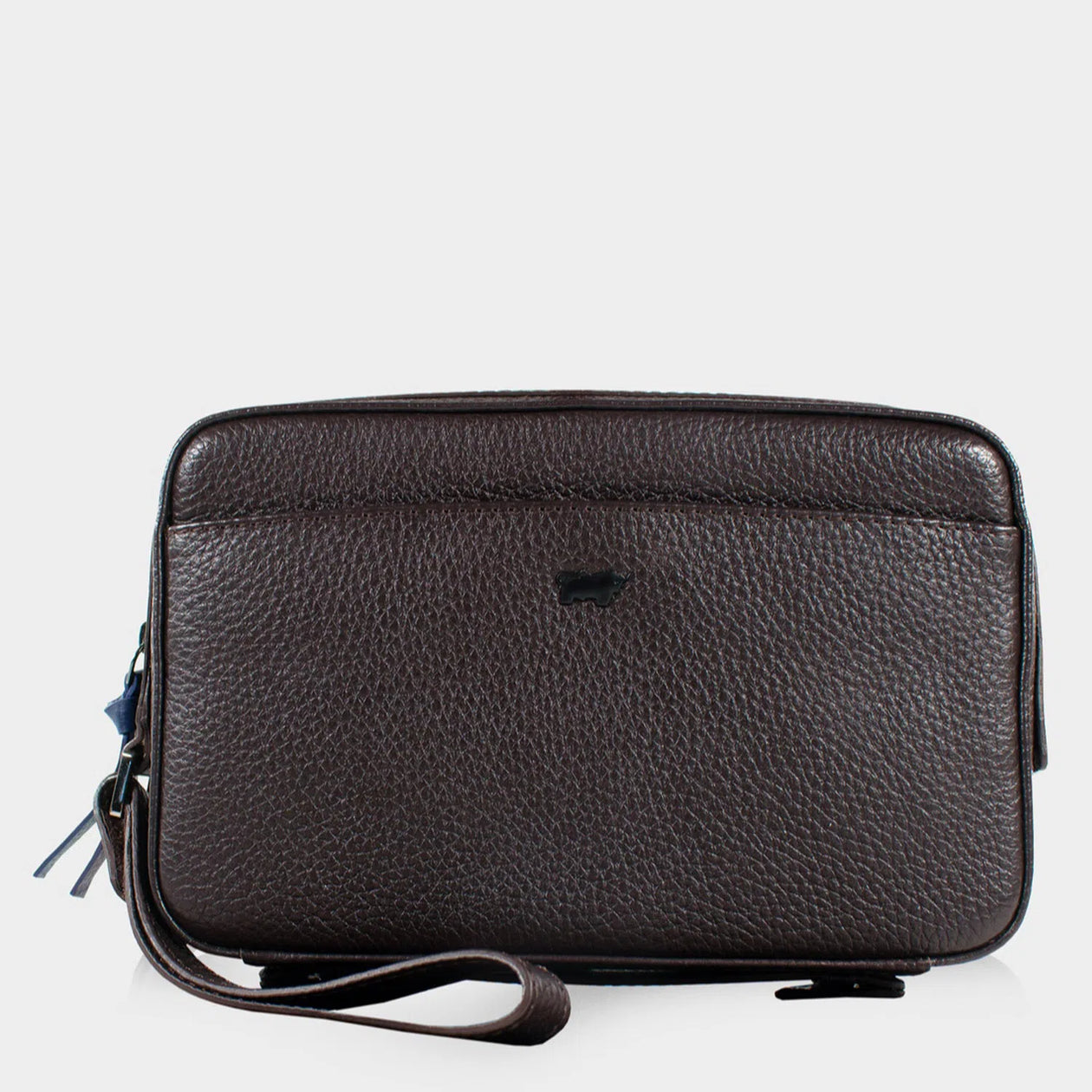 Frontansicht NOVARA Clutch braun 