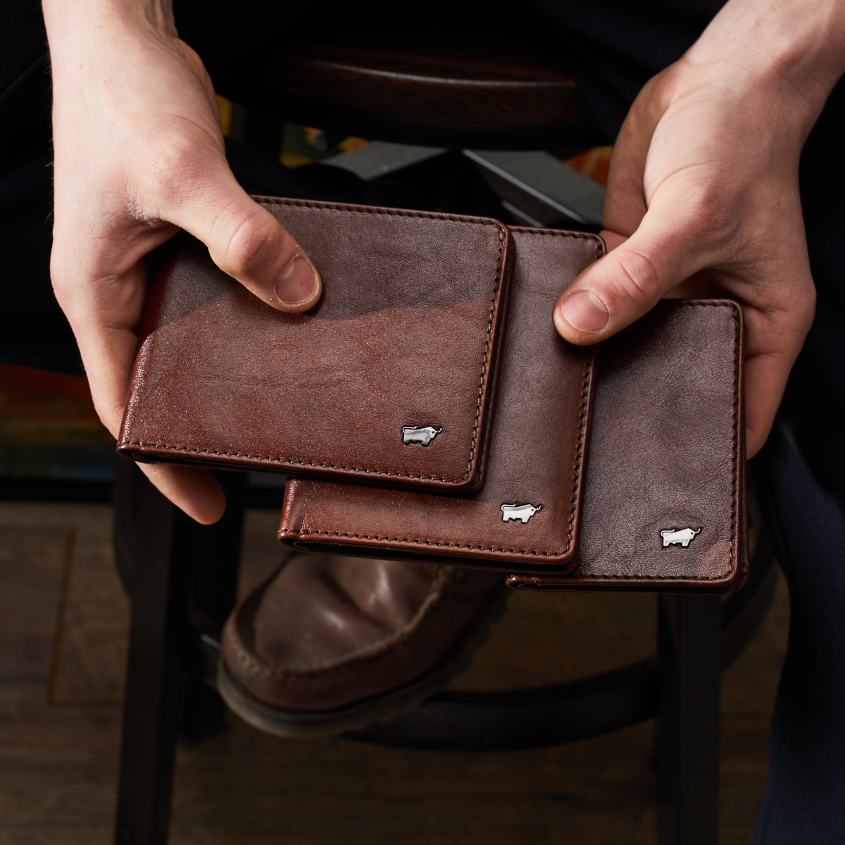 Braune Geldbörsen der Kollektion Country von Braun Büffel