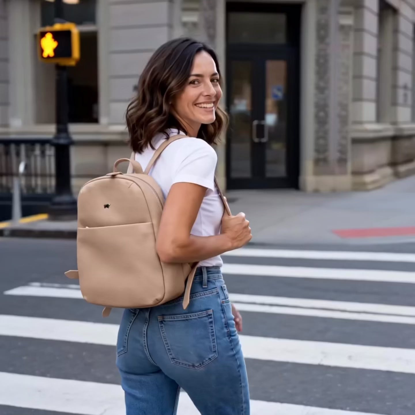 HANNA Rucksack S schwarz | BRAUN BÜFFEL